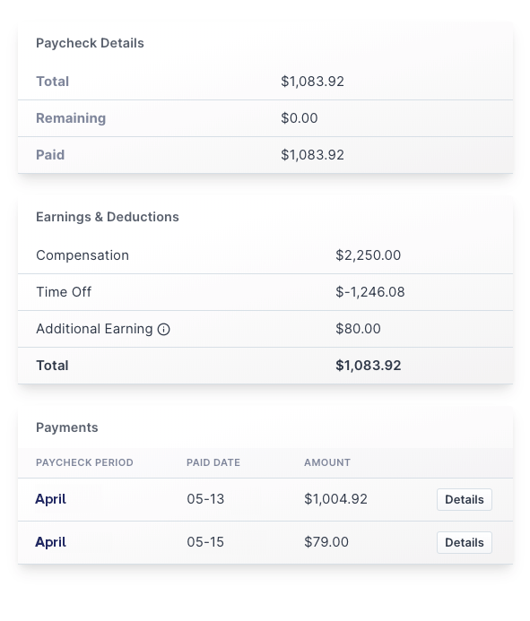 Keep Paycheck History